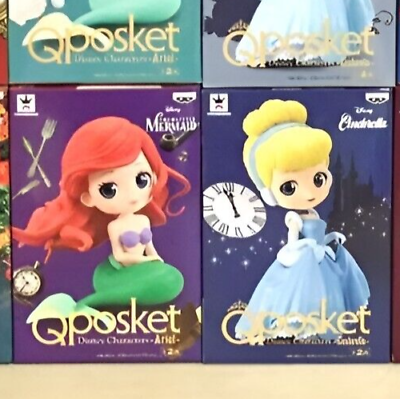 Q posket Disney Princess 18 Pieces Set First Edition + Q posket Disney Princess 18 Pieces Set First Edition +
