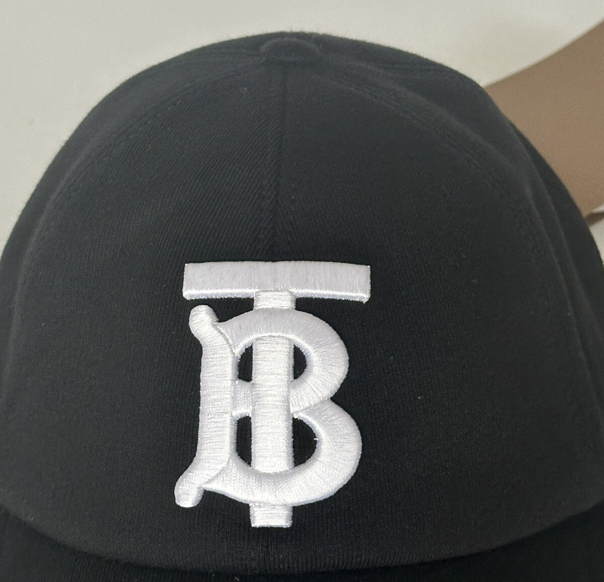 Burberry TB Cotton Baseball Cap Black Small (56 cm) 8038141 Italy