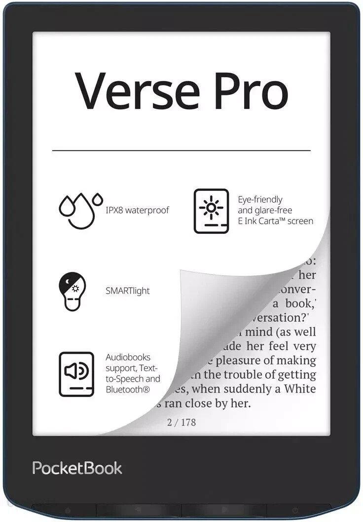 PocketBook Verse Pro Color 本体 PocketBook Verse Pro Color: super-compact e-reader with color