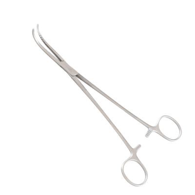 Set of 2 Green Cystic Duct Forceps, 8.5'', Fully Curved, Delicate, Premium