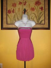 NWT Flirty Fuchsia Guess Strapless Mini Dress Size 5