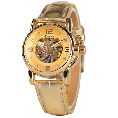 Women's Watch Automatic Mechanical Watch Ladies Skeletons Wristwatch