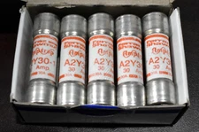 [Box of 10] Ferraz Shawmut Amp-Trap A2Y30-1 Fuse 30 Amp, 250VAC / 500VDC