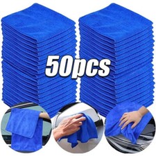 10Pcs Microfiber Towels Car Wash Drying Cloth Towel Household Cleaning Cloths Au