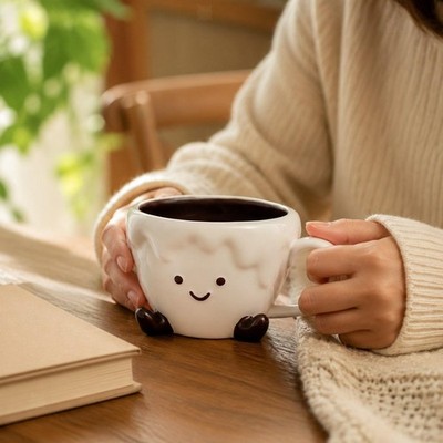 Keramik Kaffeebecher entzückend Frauen elegant Wasserbecher für Büro Zuhause Geburtstag
