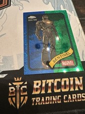 2025 Topps Chrome Marvel Sentinel Blue and Green Shimmer Refractor #/199 #33