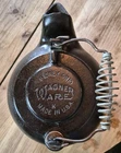 Wagner Ware Sidney Ohio Cast Iron Tea Kettle K Antique Vintage Coil Handle USA