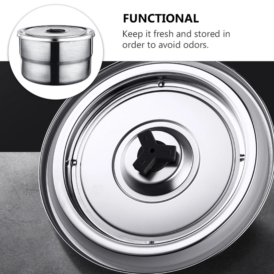 Edelstahl -Aufbewahrungsbox Frische Halten -Box -Lagerbehälter (600 ml) - Bild 2 von 4