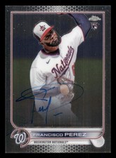 2022 Topps Chrome Rookie AUTO #RAFP Francisco Perez