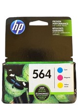 GENUINE HP 564 Color Combo Pack Cyan Magenta Yellow Color Ink Cartridges Expired