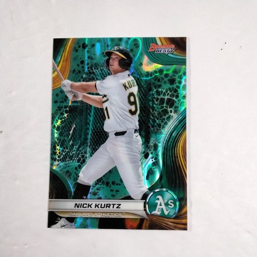 2024 Bowman's Best - Nick Kurtz - BIG AMISH - #TP-14 - AQUA REF (RC) /199 - Picture 1 of 2