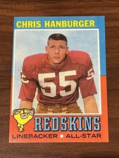 1971 Topps Football Chris Hanburger #97 Washington Redskins EX 1971CH4