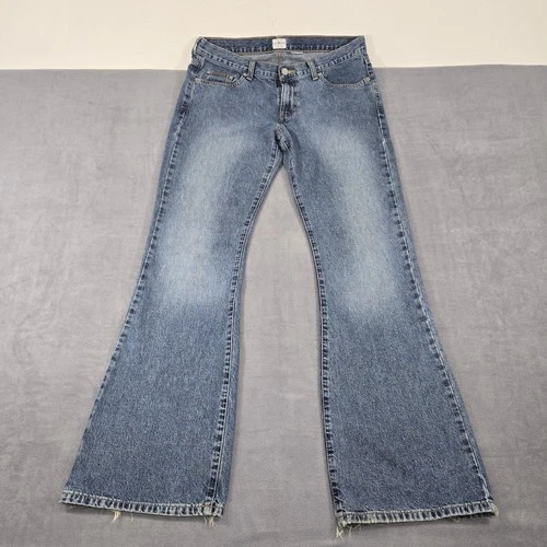 Y2K Calvin Klein Jeans Flare Leg Mens 32x31 Blue Low Rise Vintage Grunge Retro - product listing photo