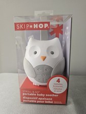 New SKIP HOP STROLL  GO PORTABLE BABY SOOTHER OWL, LULLABY SOUND MACHINE