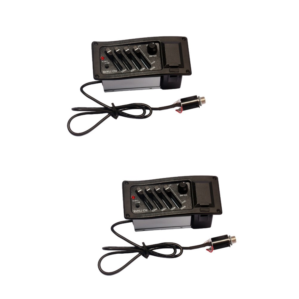 2 stücke Guitar Pickup 4 Band Guitarra Preamp Verstärker Pickups EQ Pick-up
