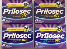 Prilosec Omeprazole 20 mg Heartburn Relief,28 Tablets(pack of 4) EXP: 02/26