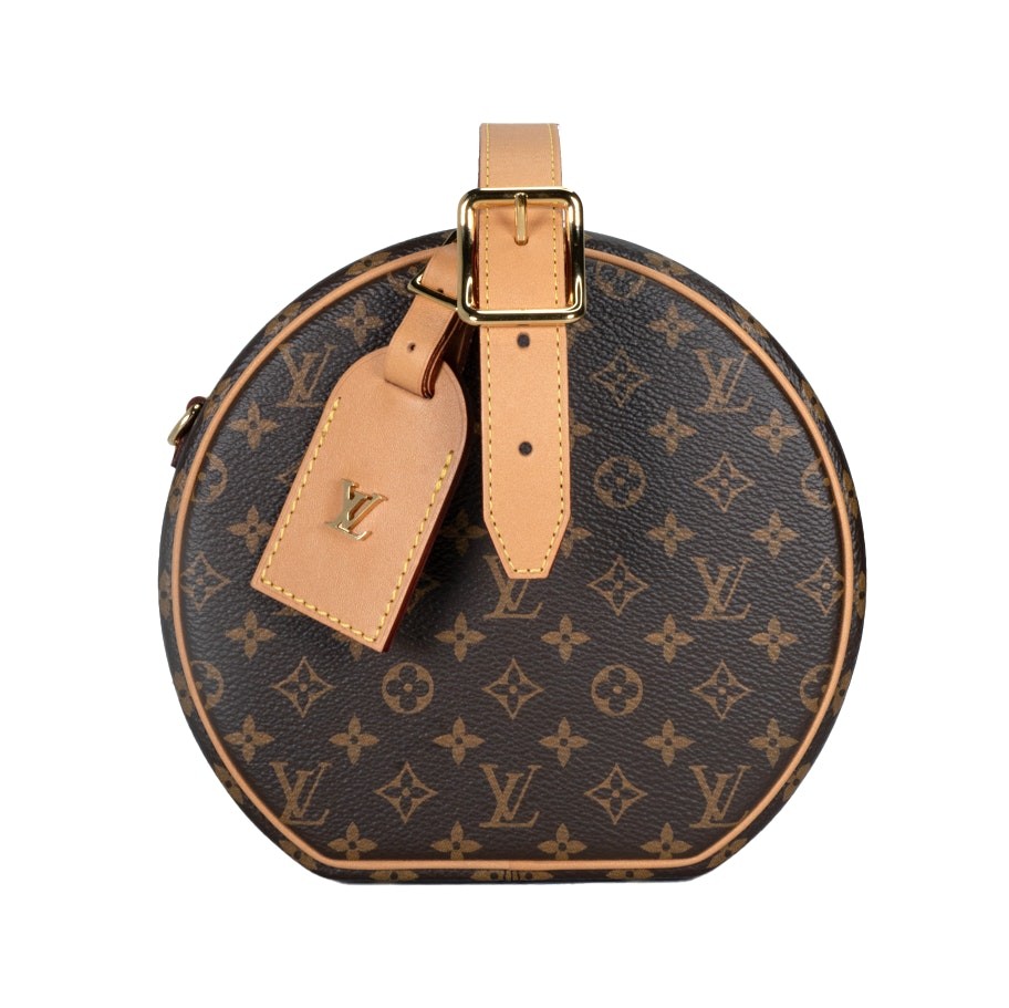 Louis Vuitton Monogram Coated Canvas Boite Chapeau Souple PM Brown