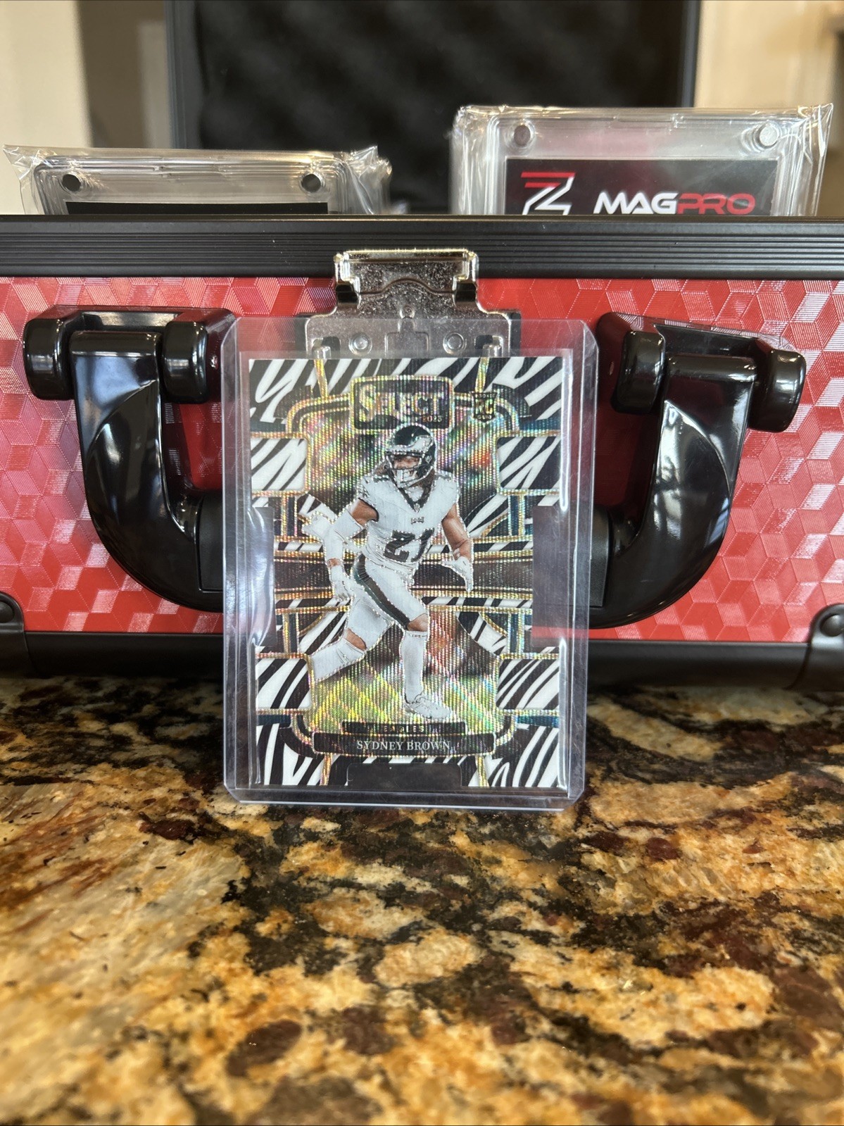 Sydney Brown Panini Select #80 Die-Cut Zebra Prizm