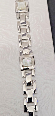DOLAN BULLOCK Sterling Silver MOTHER OF PEARL Bracelet MSRP $400 USA MADE