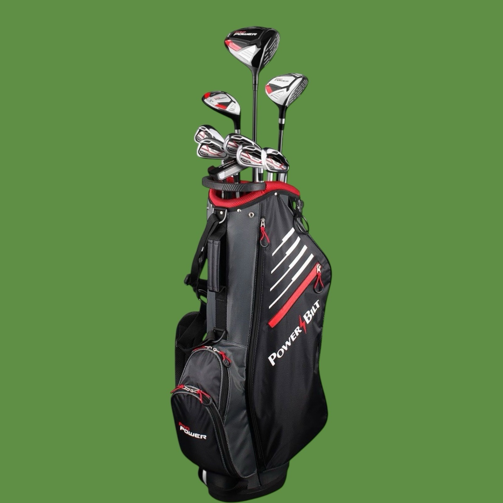 Set Rh Lh Driver Hybrid Irons Stand Bag
