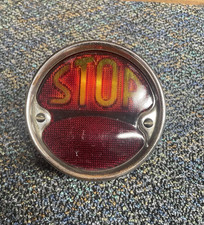 Vtg Antique Tail Light Lamp Stop Glass Hot Rod Rat Rod Chopper Led Bulbs
