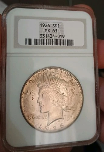 1926 P Peace Silver Dollar MS63 NGC  Uncirculated $1 Coin