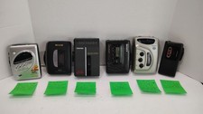 Lot Of 6 Cassette Walkmans For Parts As Is, Sony, Aiwa, N64 Partial Work, Read