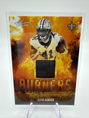 2025 Panini Absolute Alvin Kamara Absolute Burners Jersey Relic Saints Card
