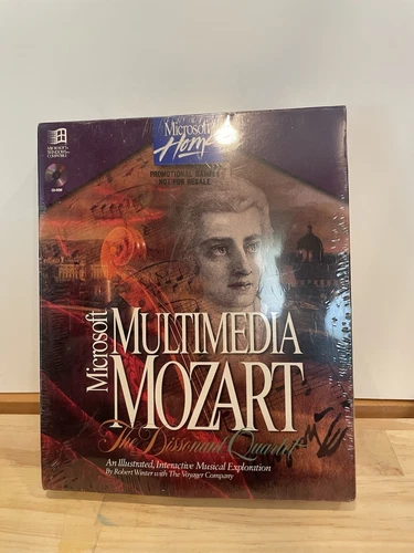 NEW *Not For Resale* Microsoft Multimedia Mozart Dissonant Quartet CD Windows