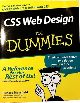 CSS Web Design For Dummies (Fo - VERY GOOD