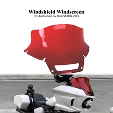 8.5" Windshield Red Windscreen For Harley Softail 2022-25 Low Rider ST FXLRST