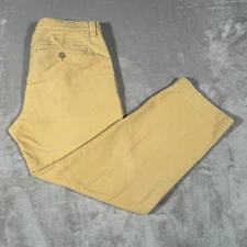 Beretta Duca Visconti Di Modrone Moleskin Chino Pants Mens 40 Yellow Made Italy