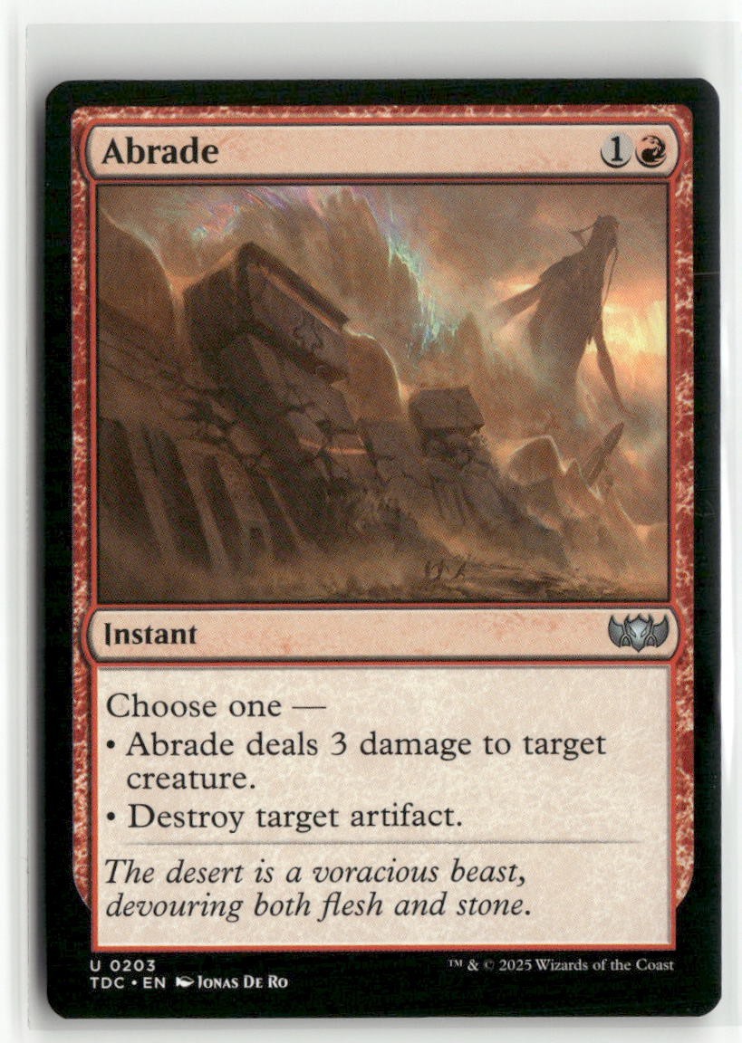Abrade Commander Tarkir Dragonstorm MTG NM
