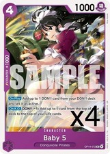 4X One Piece Card Game Baby 5 OP14-072 Uncommon NM