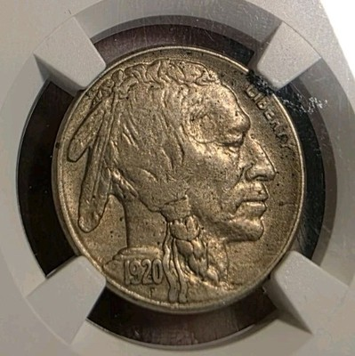 #ad 1920 S 2 Feathers FS 401 Rare Buffalo Nickel NGC AU DETAILS. RARE ERROR $599.00