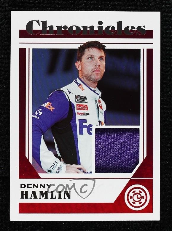 2023 Panini Chronicles Swatches Denny Hamlin #CS-DH 10cn