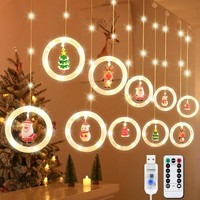 Lichtervorhang 3M Lichterkettenvorhang Led Lichterkette 8 Modi Usb Weihnachten