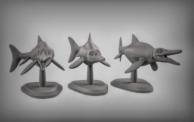 Ichthyosaurier Harz Modelle für Dungeons & Drachen & Brett RPGs