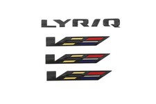2024-2027 Cadillac LYRIQ V-Series Black Emblem Kit 85770159 Gloss Black OEM GM
