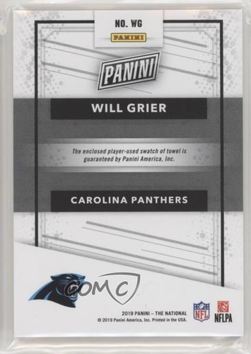 2019 Panini National Convention Jumbo Relics /25 Will Grier #WG Rookie RC - Foto 2 di 3