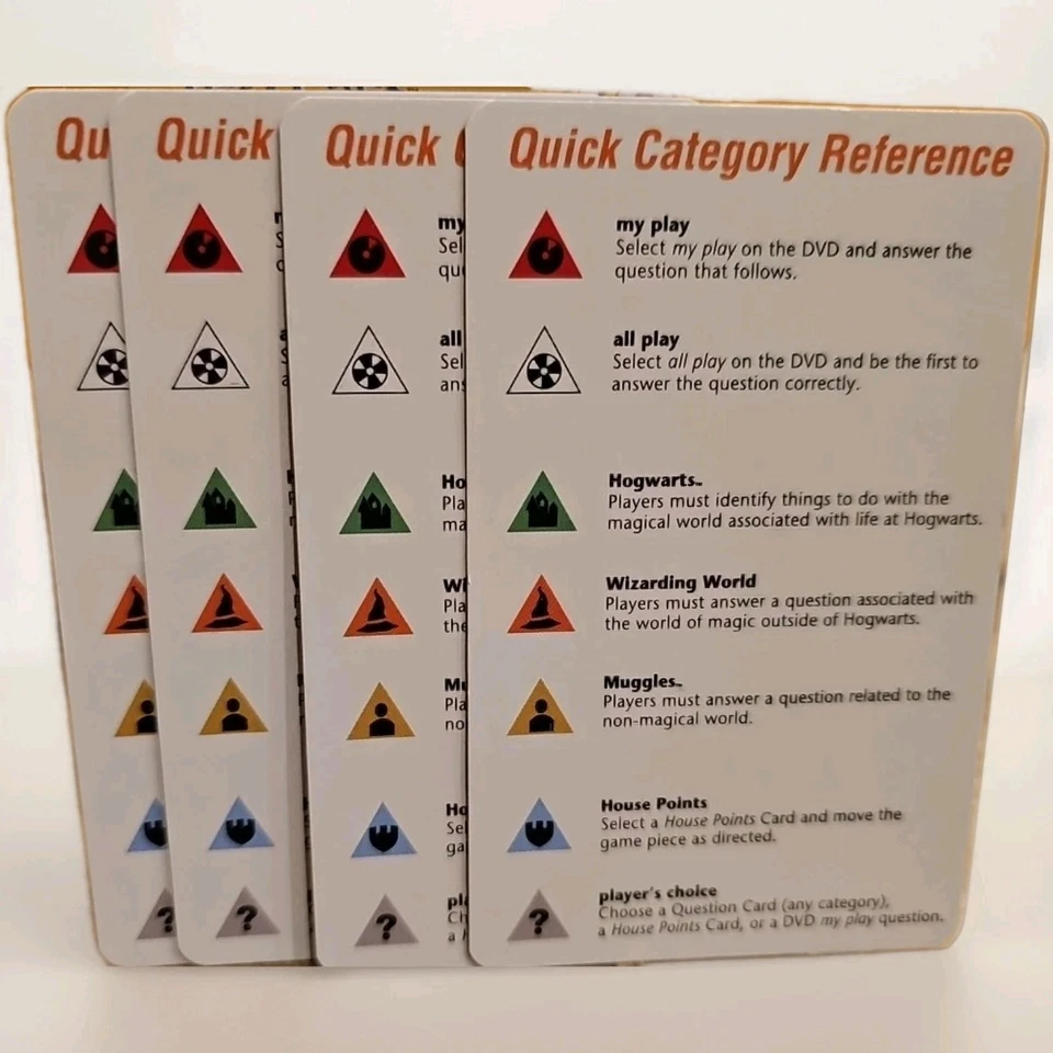 HARRY POTTER Scene It DVD Replacement Trivia Cards GOBLET OF FIRE & Category Ref - Image 2 of 4