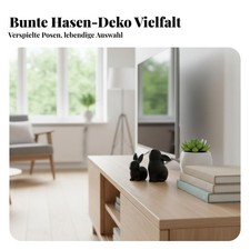 Osterhase Figur europ&auml;ischer Stil Keramikhase niedlich f&uuml;r Partydekoration