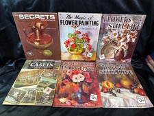 LOT D: 6 WALTER FOSTER ART INSTRUCTION BOOKS,Free Shipping Casein,Flowers...