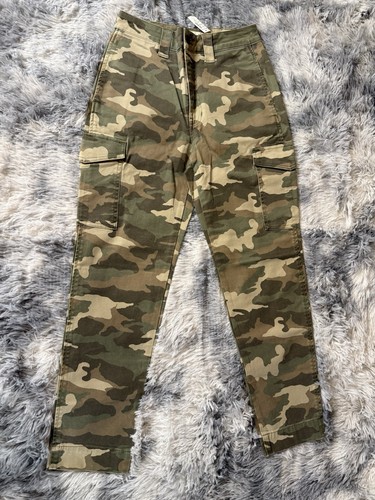 Madewell Classic Straight Cargo Pants in Camo , Women’s Size 25 X 28 NWT - Picture 1 of 5