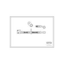 1x ORIGINAL® Corteco Bremsschlauch Vorne, Links für Honda JAZZ III JAZZ II