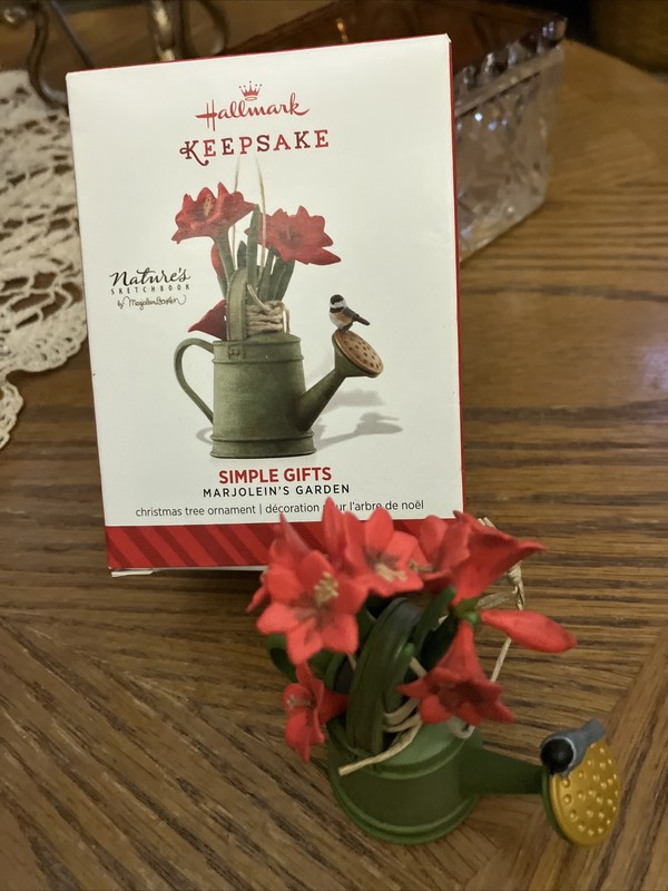 Hallmark 2014 Marjolein Bastin 1st In Series Garden Flowers Watering Can, Bird