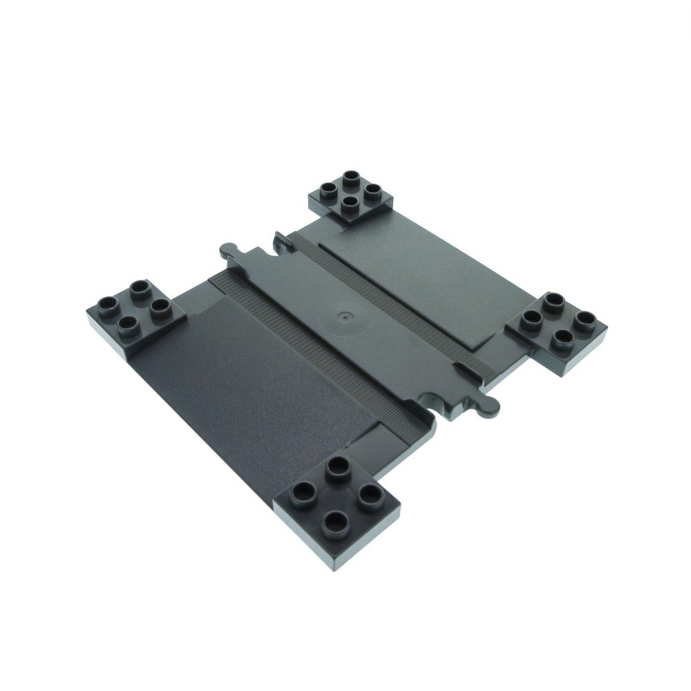 1x Lego Duplo Railway Raiload Crossing 10x10 B-Stock Worn Dark Gray