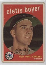 1959 Topps Clete Boyer Cletis Boyer (Gray Back) #251 0hl9