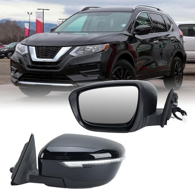 Mirror Driver Left Side w/ Heated Signal for Nissan Rogue 2017-2020 Manual Fold