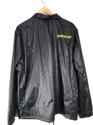 University Of Iowa Hawkeyes Jacket Black Nylon Size: Large * - Picture 3 of 6